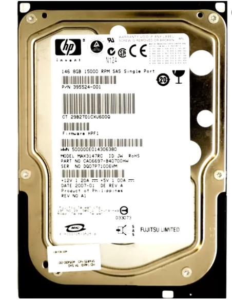 DYSK HP FUJITSU 146GB SAS 15K 3,5 395524-001