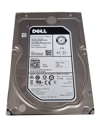 DELL 2TB SAS 12G 7.2K ST2000NM0045 128MB 3,5 0K7VW