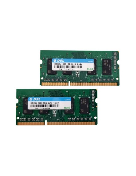 PAMIĘĆ DSL DDR3L 2x1GB 1866 SODIMM CL13 1.35V NAS