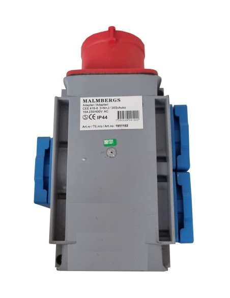 ADAPTER MALMBERGS 1xIP44 FAZA 16A NA 3xSCHUKO