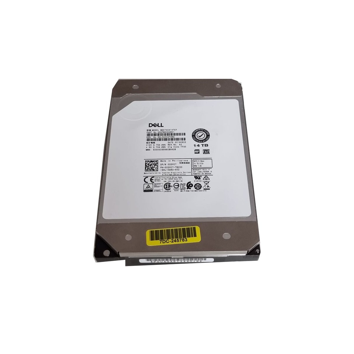 DYSK DELL 14TB SATA 512e 7.2K 6G 3,5 0CDVC7