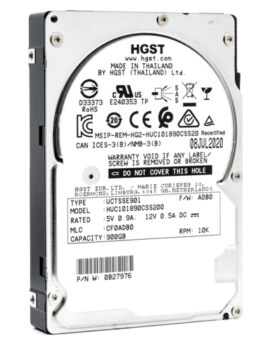 HGST 900GB SAS HUC101890CSS200 10K 12G 2,5