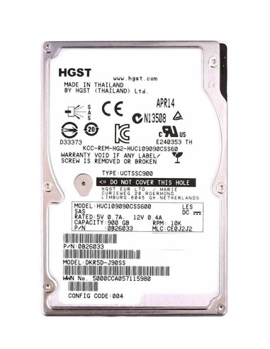 DYSK HGST 900GB SAS 6G 10K 2,5 HUC109090CSS600 0B26033