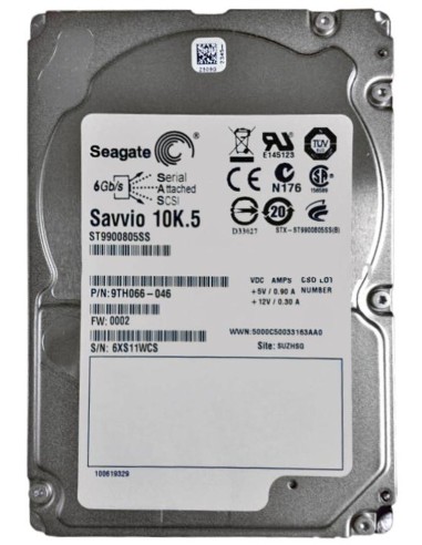 SEAGATE 10K.5 900GB SAS ST9900805SS 6G 2,5