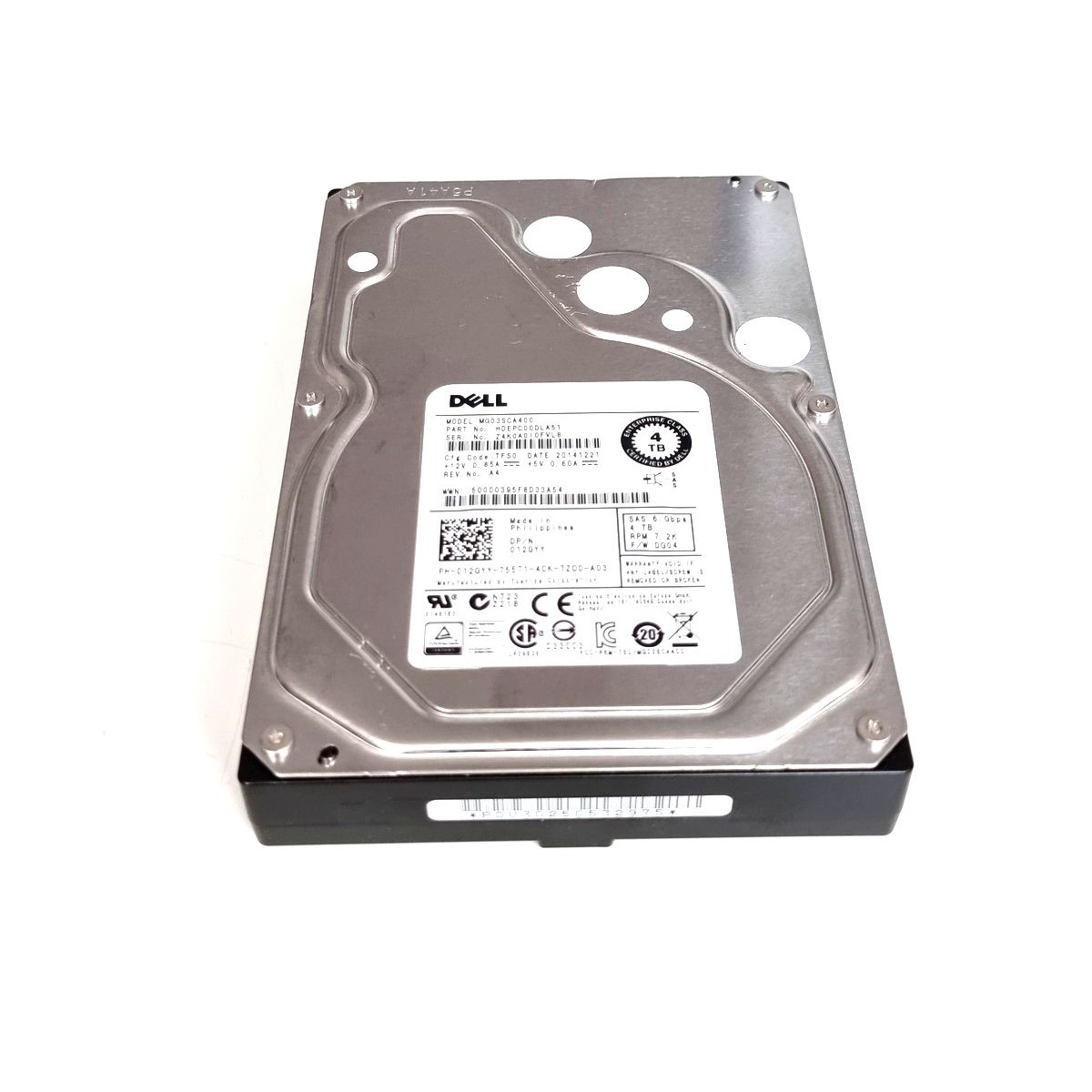 DYSK DELL 4TB SAS 6G 7.2K 3,5 MG03SCA400 012GYY