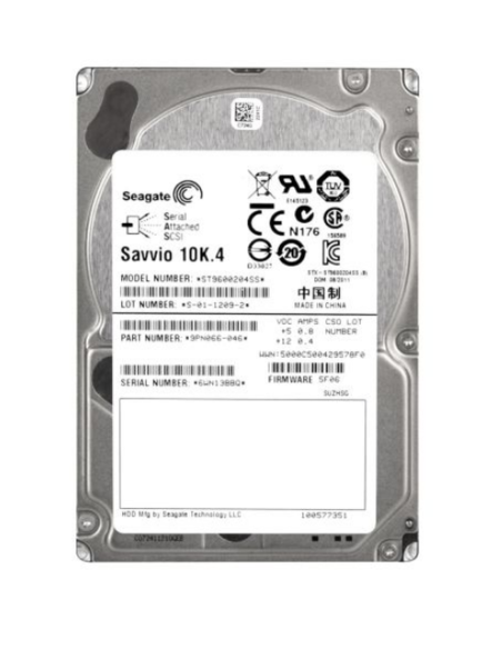 SEAGATE SAVVIO 10K.4 600GB SAS ST9600204SS 6G 2,5