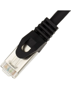 SKRĘTKA RJ45 SSTP CAT6A RJ45 CZARNY 2M