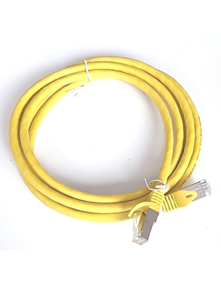 SKRĘTKA RJ45 SSTP CAT6A RJ45 ŻÓŁTY 2M
