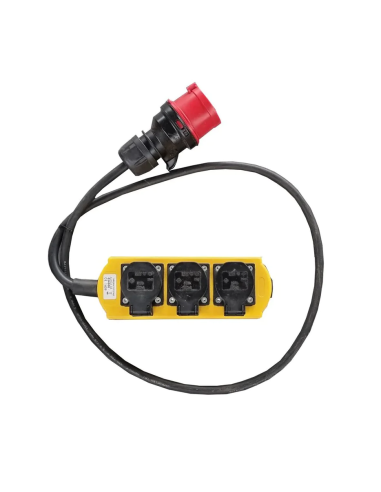 LISTWA ADAPTER Z SIŁY 400V NA 3x 230V 16A IP44 1M