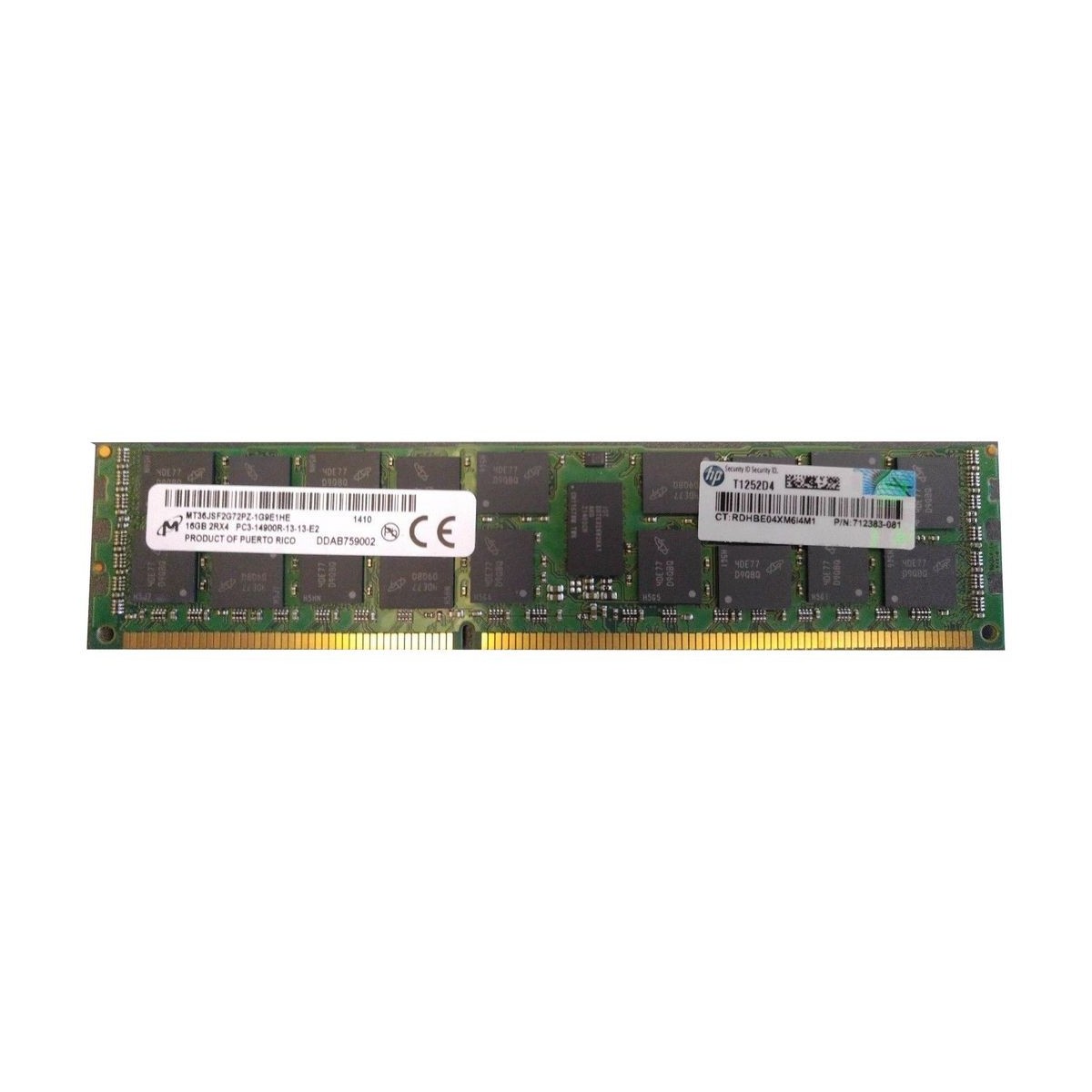 PAMIEC HP 16GB 2Rx4 PC3-14900R ECC 712383-081