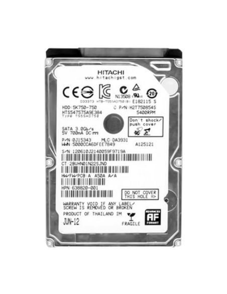 DYSK HP HGST 750GB SATA 3G 5.4K 2,5 638820-001