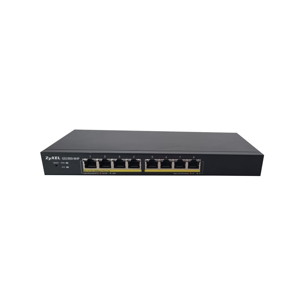 ZARZADZALNY SWITCH ZYXEL GS1900-8HP 8x1GB PoE