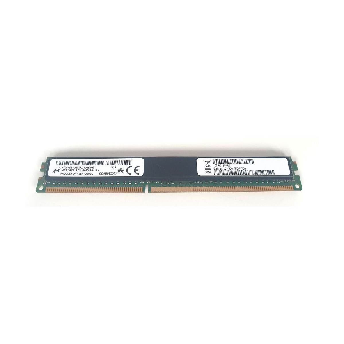 NETAPP 16GB PC3L-10600R ECC REG SLIM 107-00124+A0