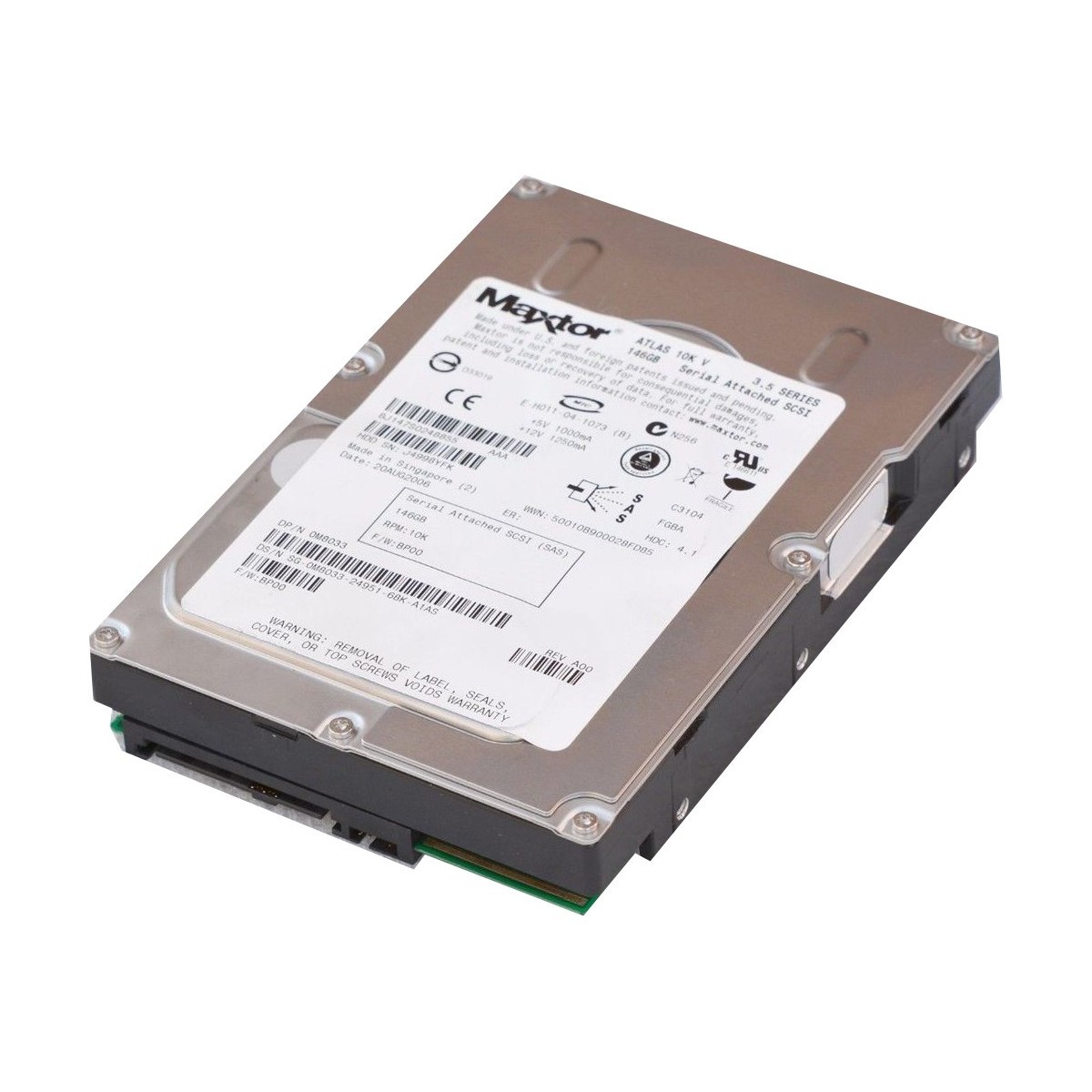 DYSK DELL 146GB SAS 10K 3G 3,5 0M8033 M8033 DYSK DELL 146GB SAS 10K 3G 3,5 0M8033 M8033