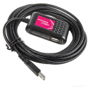 SUNIX UEC2200B USB 2.0 2-PORT EXTENSION CABLE 5M