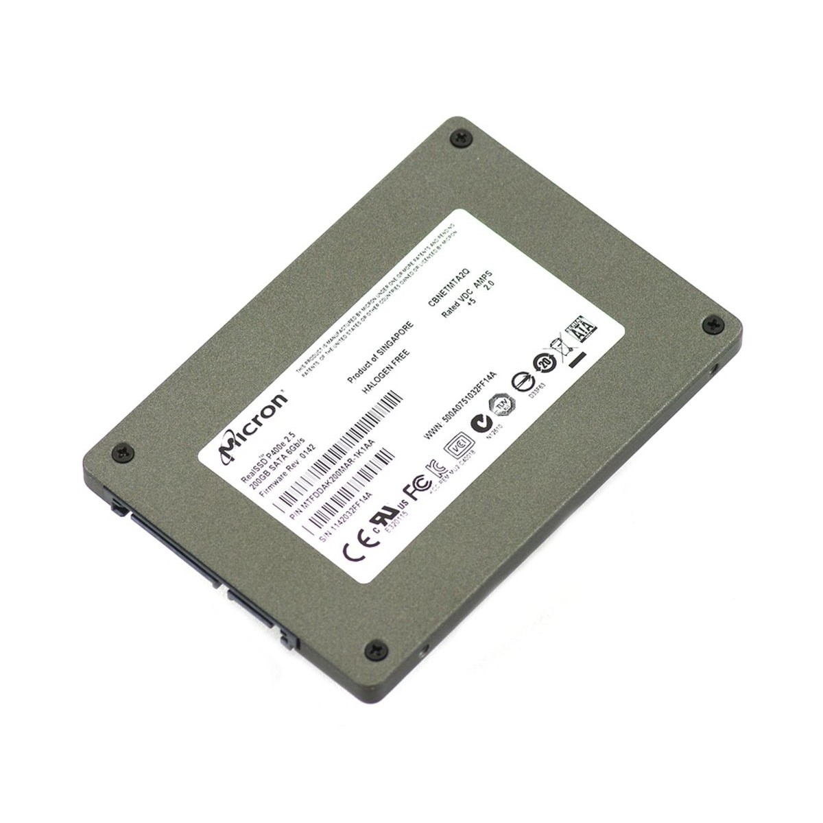 DYSK EMC MICRON P400e 200GB SSD SATA 6G 2,5 MTFDDAK200MAR-1K1AA 118033108
