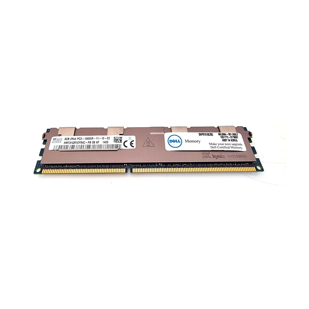 DELL HYNIX 8GB PC3-12800R ECC REG SNPRYK18C/8G