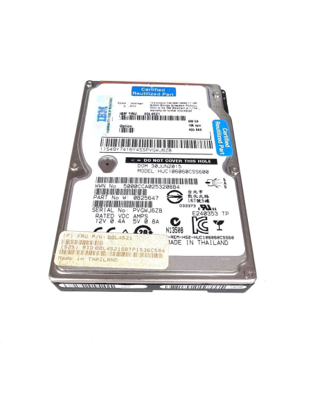 IBM 600GB SAS HUC106060CSS600 10K 6G 2,5 00L4521