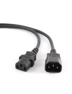 KABEL ZASILAJĄCY PRZEDŁUŻACZ 1xC13 NA 1xC14 2M