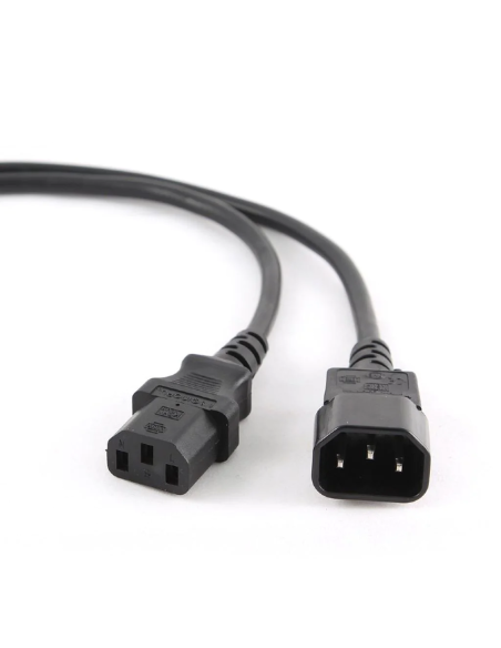 KABEL ZASILAJĄCY PRZEDŁUŻACZ 1xC13 NA 1xC14 2M