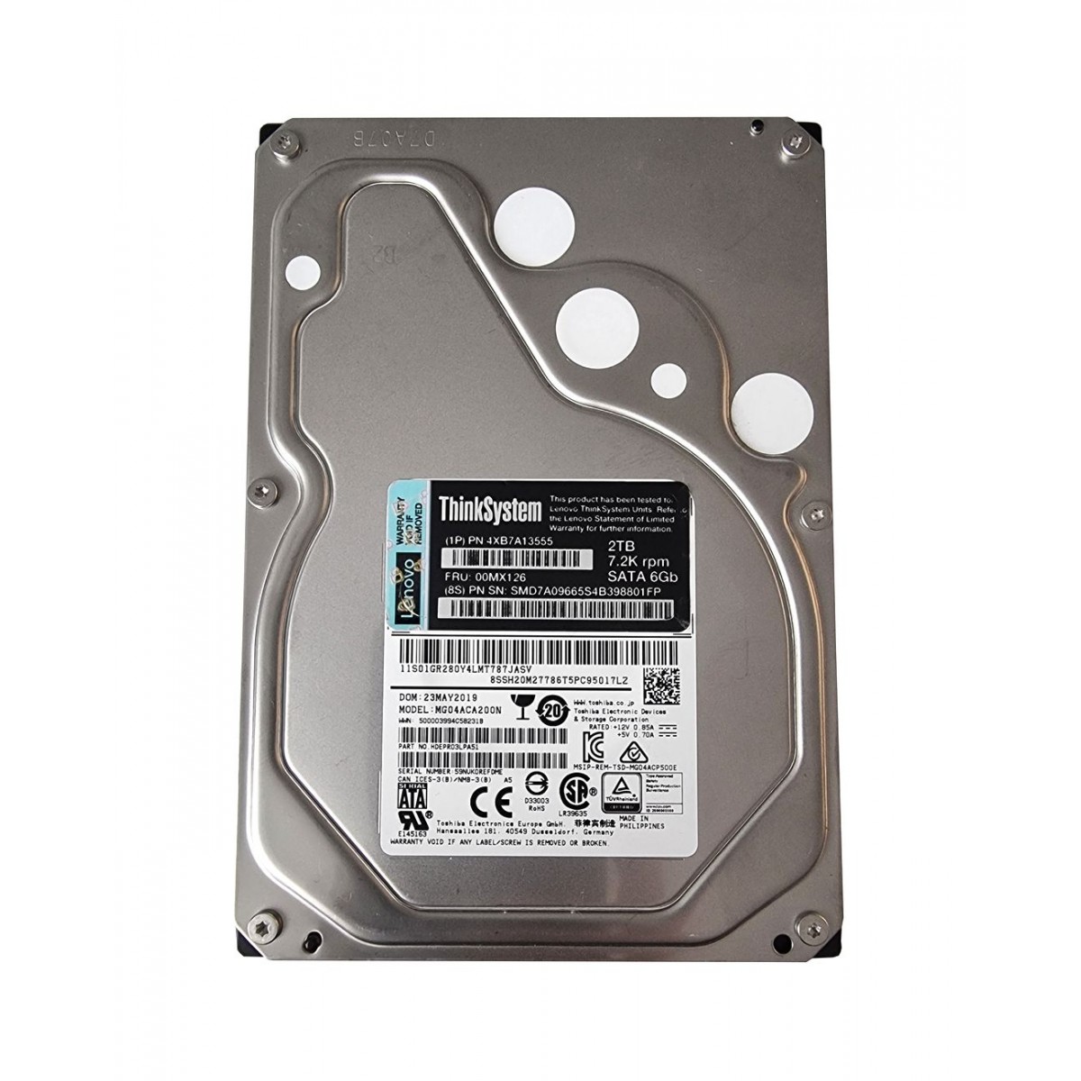 DYSK LENOVO 2TB SATA 7.2K 128MB 3,5' 00MX126 DYSK LENOVO 2TB SATA 7.2K 128MB 3,5' 00MX126