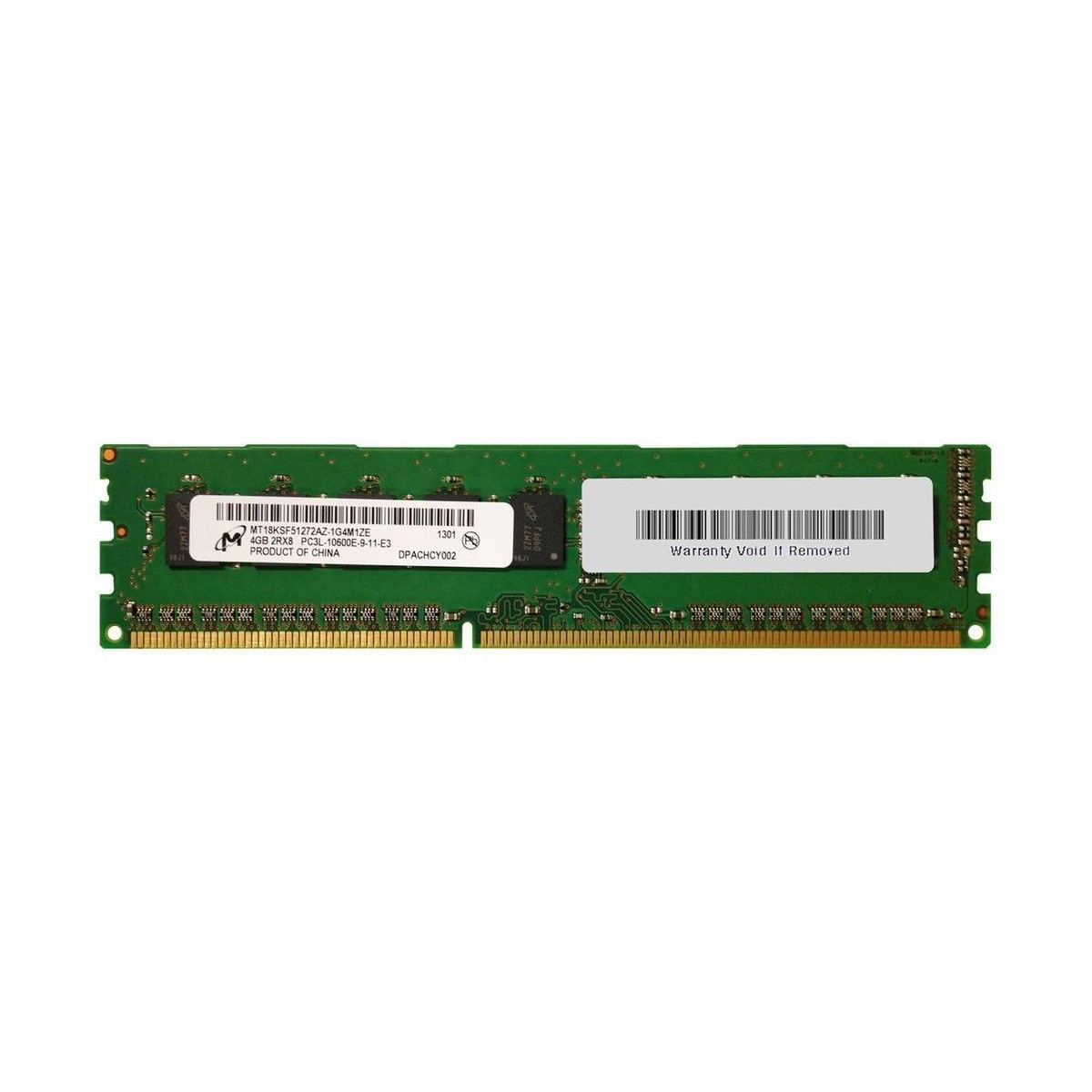 MICRON 4GB 2Rx8 PC3L-10600E MT18KSF51272AZ MICRON 4GB 2Rx8 PC3L-10600E MT18KSF51272AZ