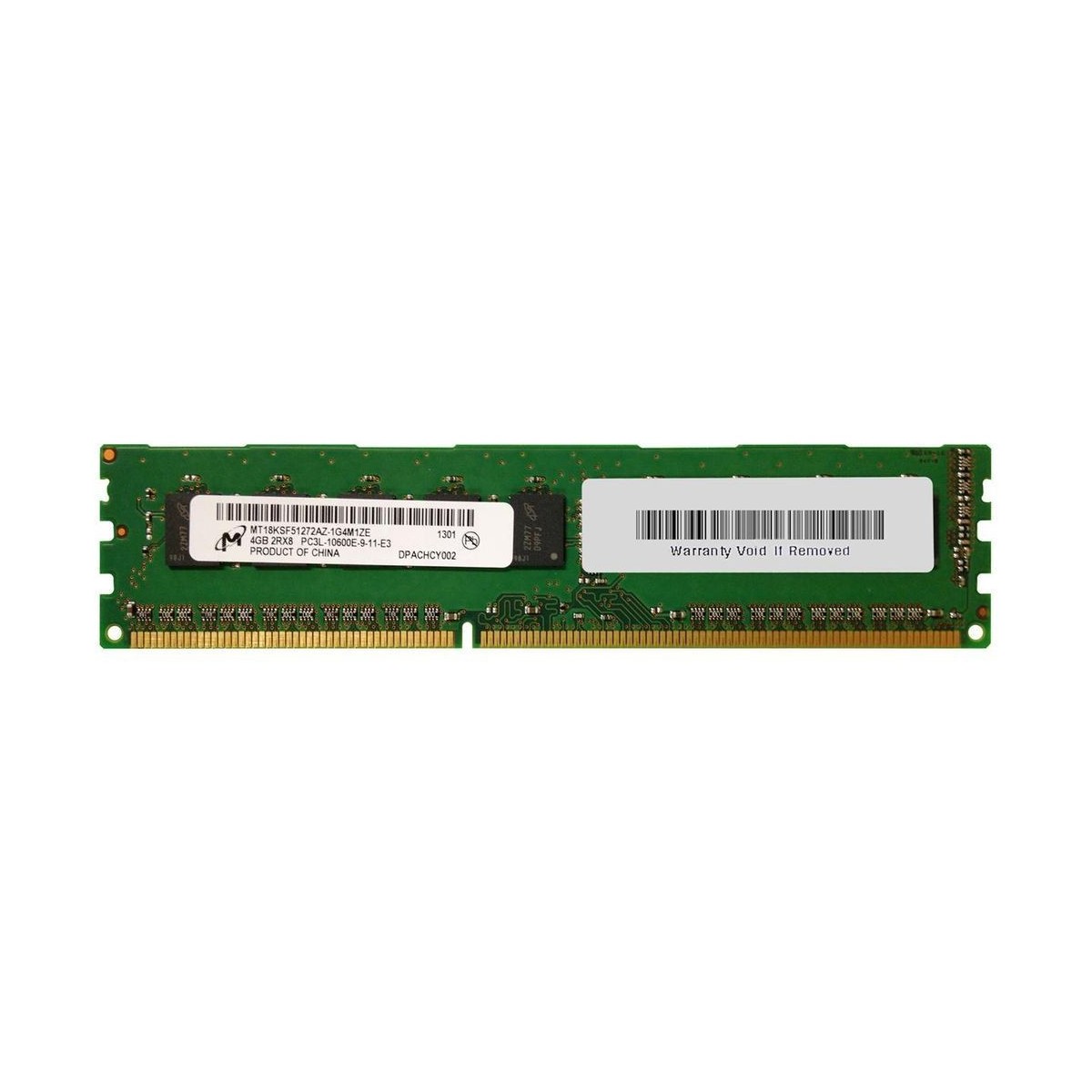 MICRON 4GB 2Rx8 PC3L-10600E MT18KSF51272AZ