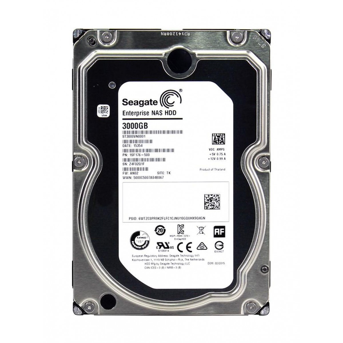 SEAGATE ENT NAS 3TB SATA 6G 7.2K 3,5 ST3000VN0001