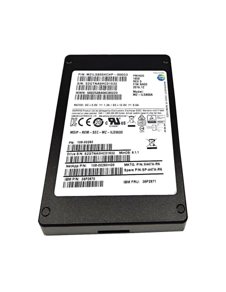 IBM 800GB SSD SAS MZ-ILS800A PM1635 12G 35P2871