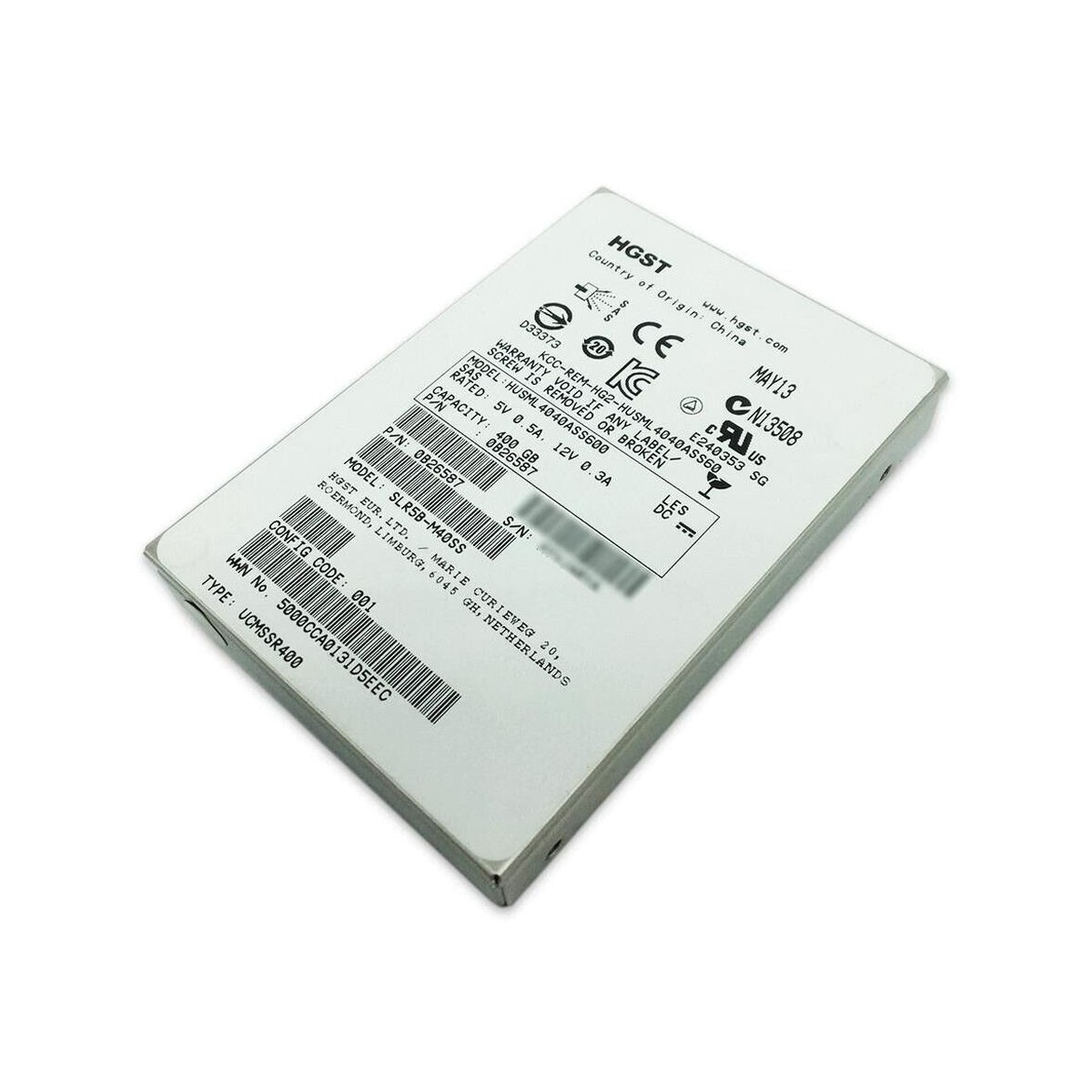 HGST 400GB SSD SAS 6G 2,5 HUSML4040ASS600