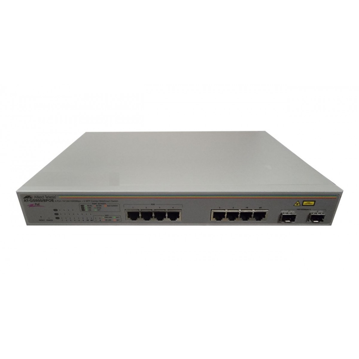 SWITCH ALLIED TELESIS 8x1GB 4xPoE 2xSFP AT-GS950