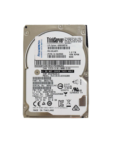 DYSK LENOVO 1.2TB SAS 12G 10K 2,5 HUC101812CSS200 SL10A28596 00LA873