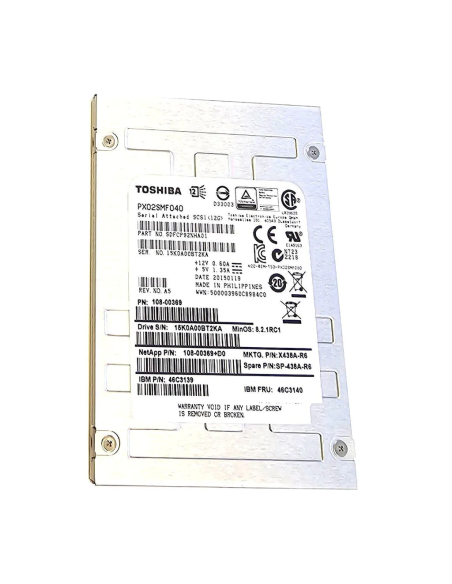 IBM TOSHIBA 400GB SSD SAS PX02SMF040 12G 46C3140