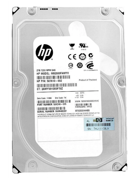 HP 2TB SAS ST32000444SS 7.2K 6G 3,5 507613-002