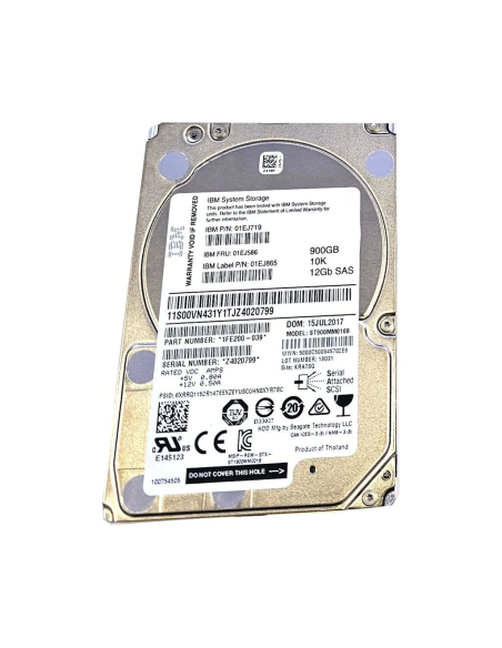 IBM 900GB SAS ST900MM0168 10K 12G 2,5 01EJ719
