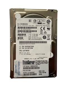 LENOVO 600GB SAS AL13SXB600N 15K 6G 2,5 03T7881