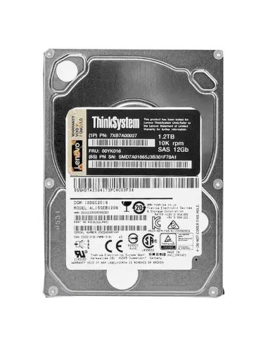 DYSK LENOVO 1.2TB SAS 12G 10K 2,5 AL15SEB120N 00YK016