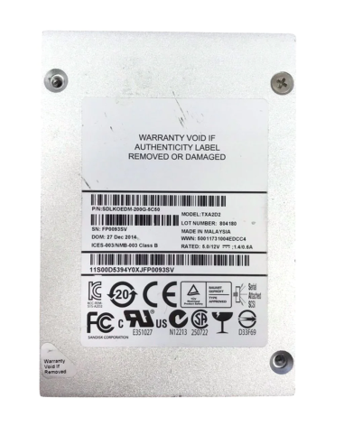 SANDISK 200GB SSD SAS TXA2D2 6G 2,5 SDLKAE6M-200G