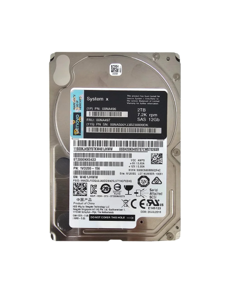 DYSK LENOVO SEAGATE 2TB SAS 12G 2,5 7.2K 00NA497