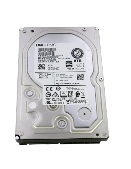 DYSK DELL EMC 8TB SAS HUS728T8TAL4200 12G 7.2K 4Kn 3,5 005WTN