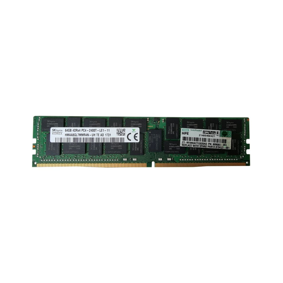 HP HYNIX 64GB 4DRx4 PC4-2400T-L ECC REG 809085-091