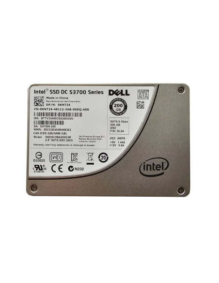 DYSK DELL INTEL 200GB SSD SATA 6G 2,5 0KNT24 SSDSC2BA200G3R