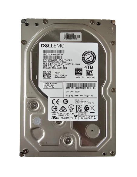 DYSK DELL EMC 4TB SATA 7.2K 6G 4Kn 3,5 0B36102 118000628