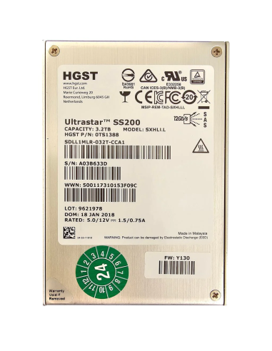 DYSK HGST ULTRASTAR SS200 3.2TB SSD SAS 12G 2,5 0TS1388