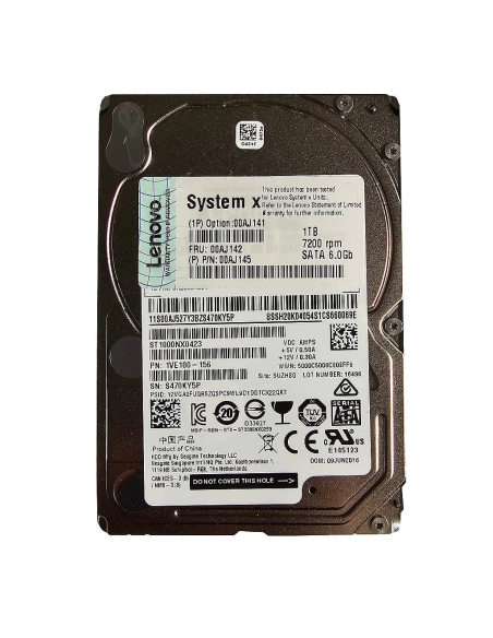 DYSK IBM SEAGATE 1TB SATA 7.2K 6G 2,5 00AJ142 ST1000NX043