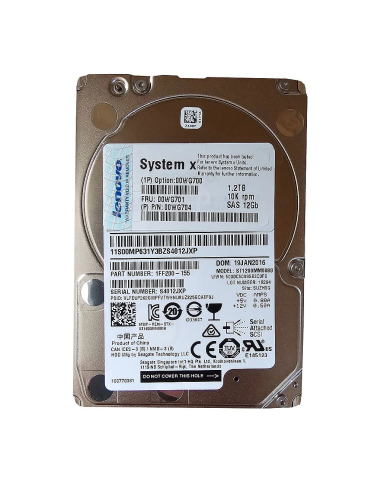 DYSK IBM TOSHIBA 1.2TB SAS 10K 12G 2,5 00WG701 AL14SEB120N