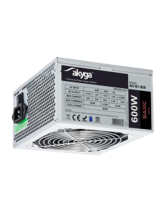 NOWY ZASILACZ 600W AKYGA ATX 4xSATA 2xMOLEX 1x20+4PIN AK-B1-600