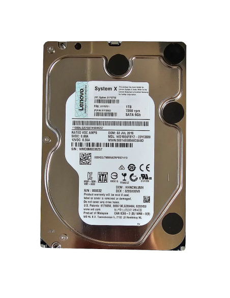 DYSK IBM WD 1TB SATA 7.2K 6G 3,5 WD1003FBYX-23YCBB0 81Y9791