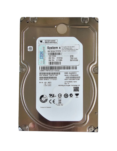 DYSK IBM SEAGATE 3TB SATA 6G 7.2K 3,5 ST3000NM0033 9ZM178-039 81Y9799