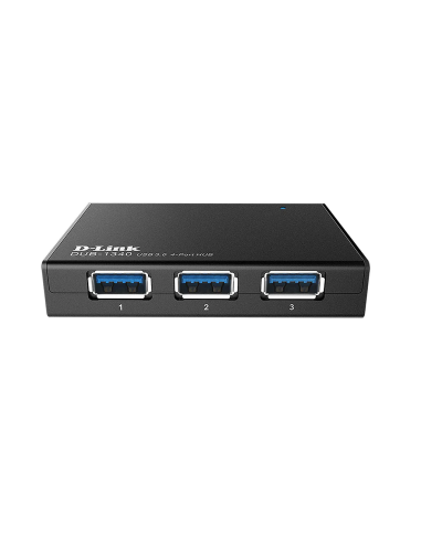 NOWY HUB USB D-LINK 4xUSB 3.0 1xUSB MICRO-B WINDOWS MAC LINUX DUB-1340
